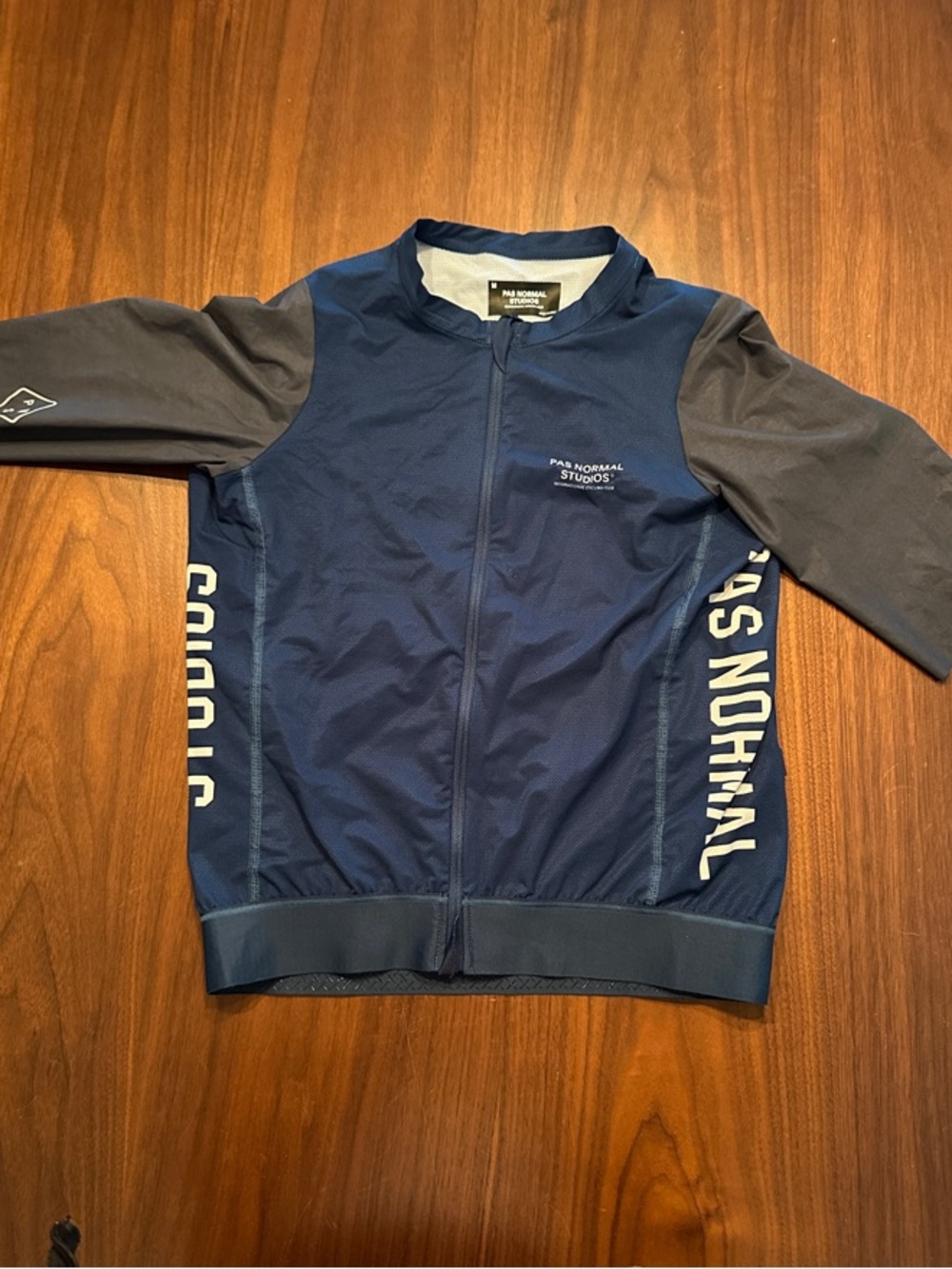 Pas Normal Studios Men’s NWT Navy and Gray Cycling Jersey